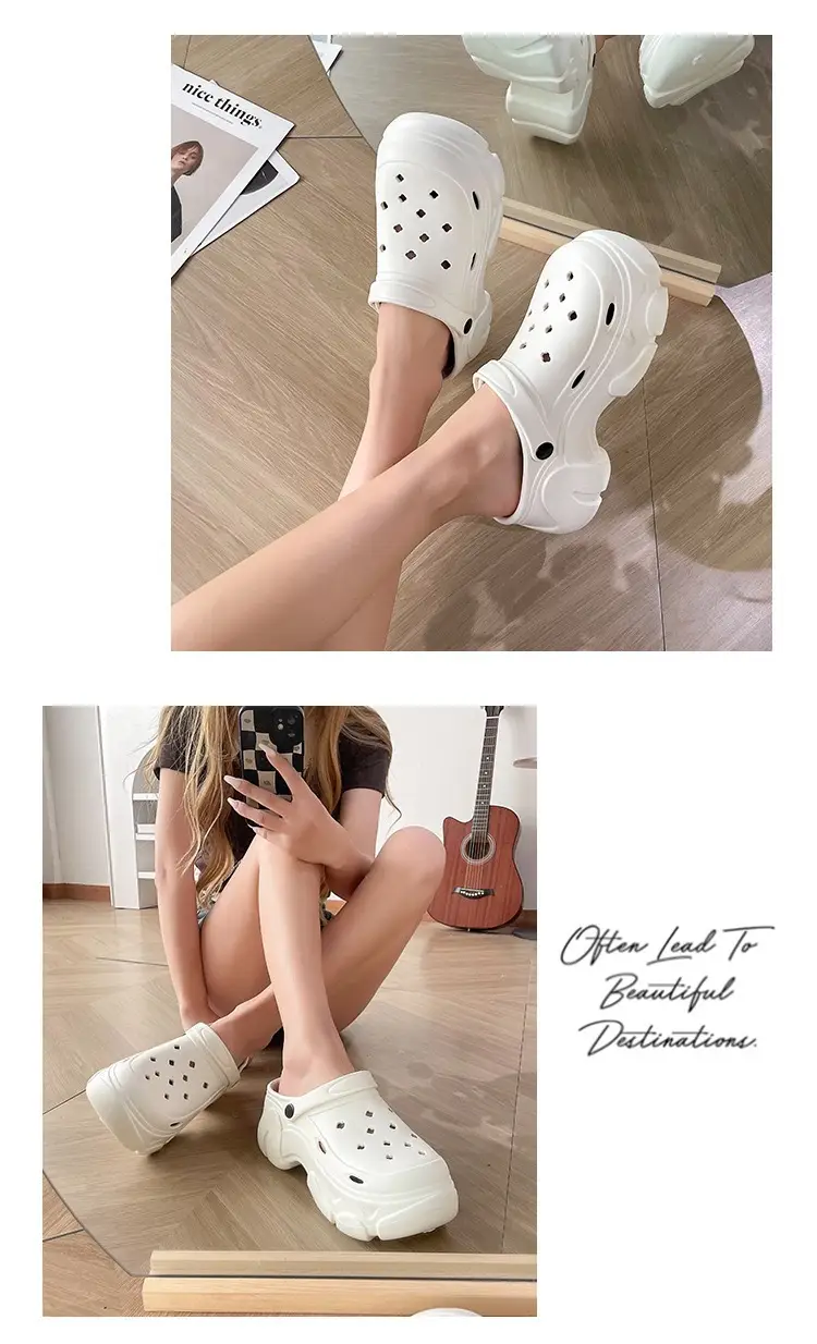 Women's Clogs with High Heels and Thick Soles, Small Size, Height-Increasing, Eva Sandals with a Comfortable Feel, Breathable and Suitable for Outdoor Wear, for Foreign Trade and Cross-Border Sales — feature 18