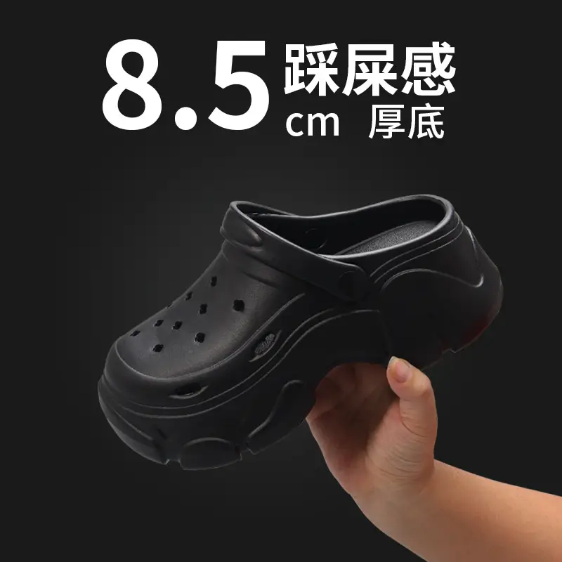 Women's Clogs with High Heels and Thick Soles, Small Size, Height-Increasing, Eva Sandals with a Comfortable Feel, Breathable and Suitable for Outdoor Wear, for Foreign Trade and Cross-Border Sales - Image 3