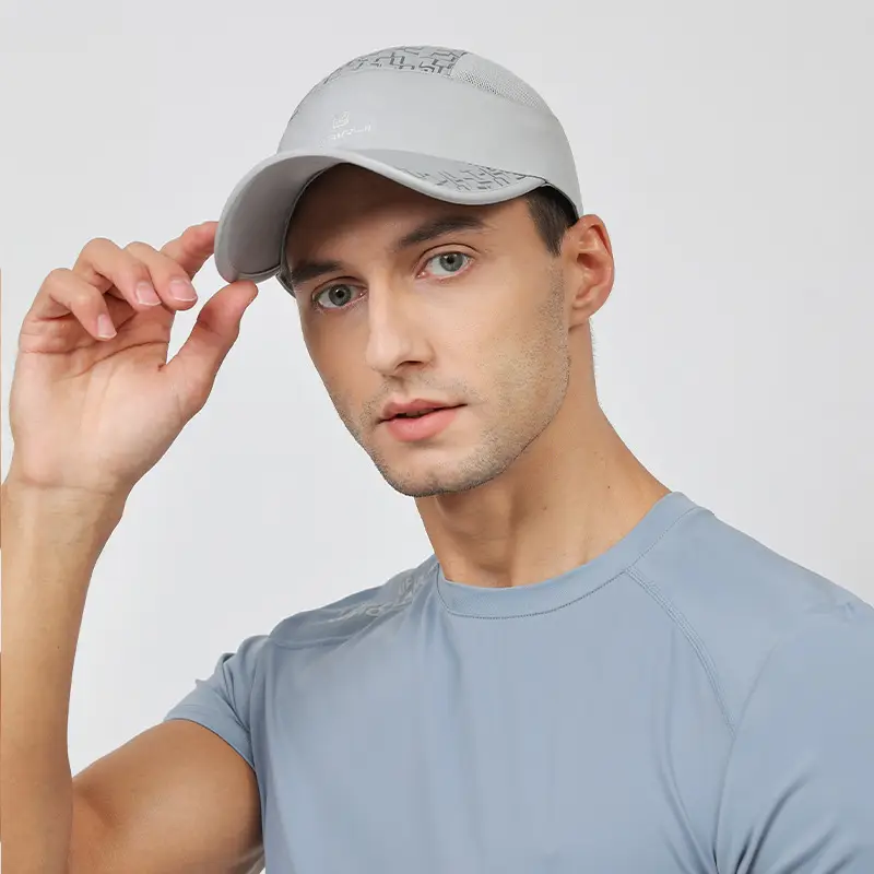 Men's Thin Sunscreen Baseball Cap Light Blue - Image 6