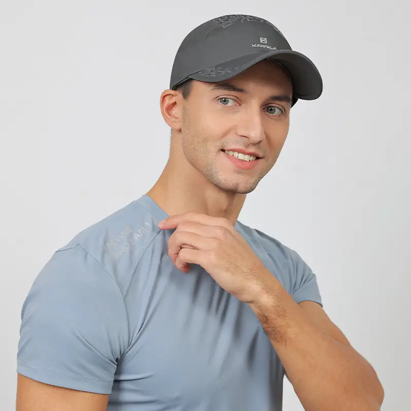 Men's Thin Sunscreen Baseball Cap Light Blue - Image 5