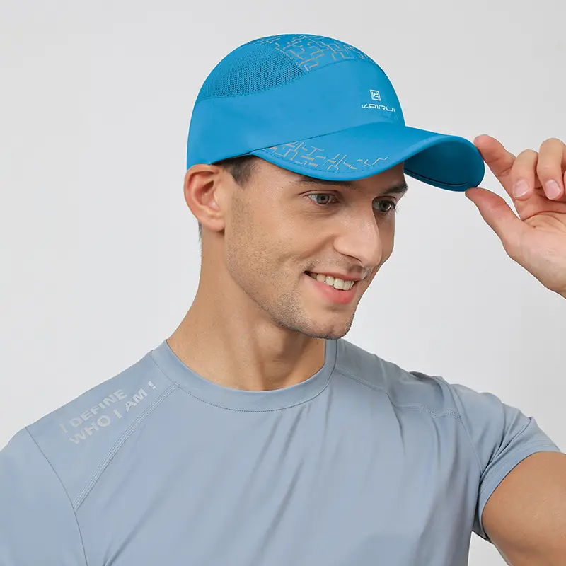 Men's Thin Sunscreen Baseball Cap Light Blue - Image 7