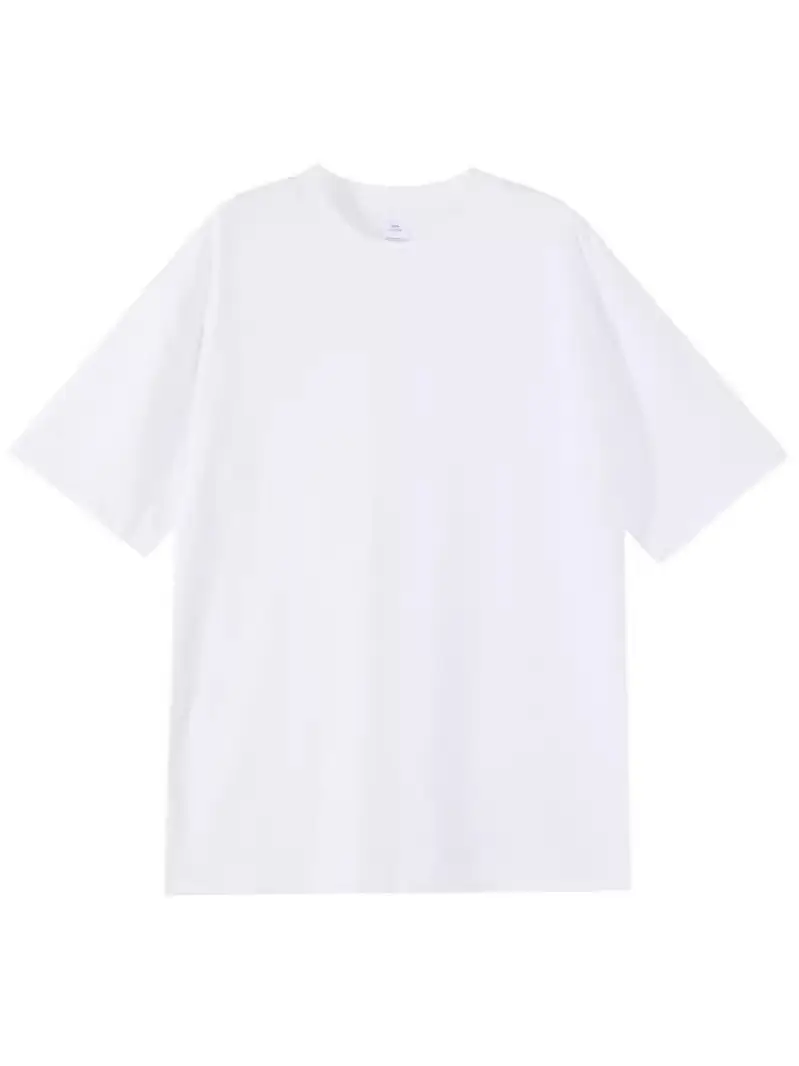 Men Black Cotton T-Shirt 2025 Summer Youth