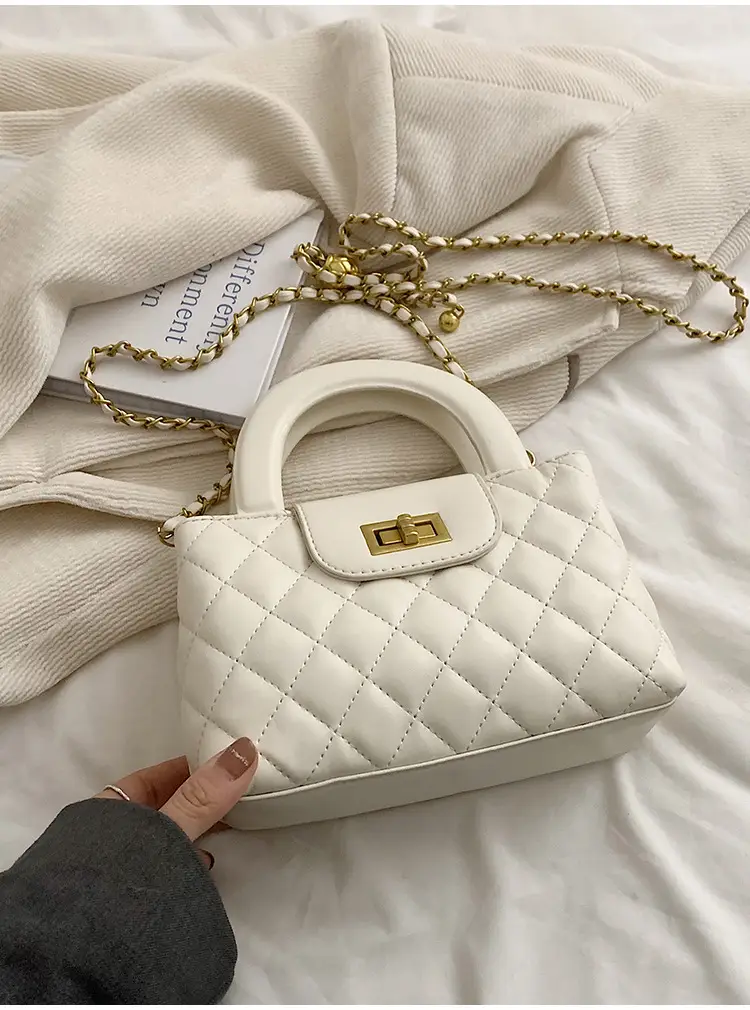 Black Rhomboid Chain Handbag for Women 2024 — feature 28