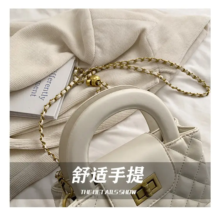 Black Rhomboid Chain Handbag for Women 2024 — feature 9