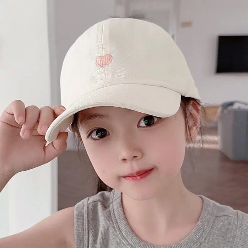 Pink Girls Sun Hat with F Logo Tie Back — feature 4
