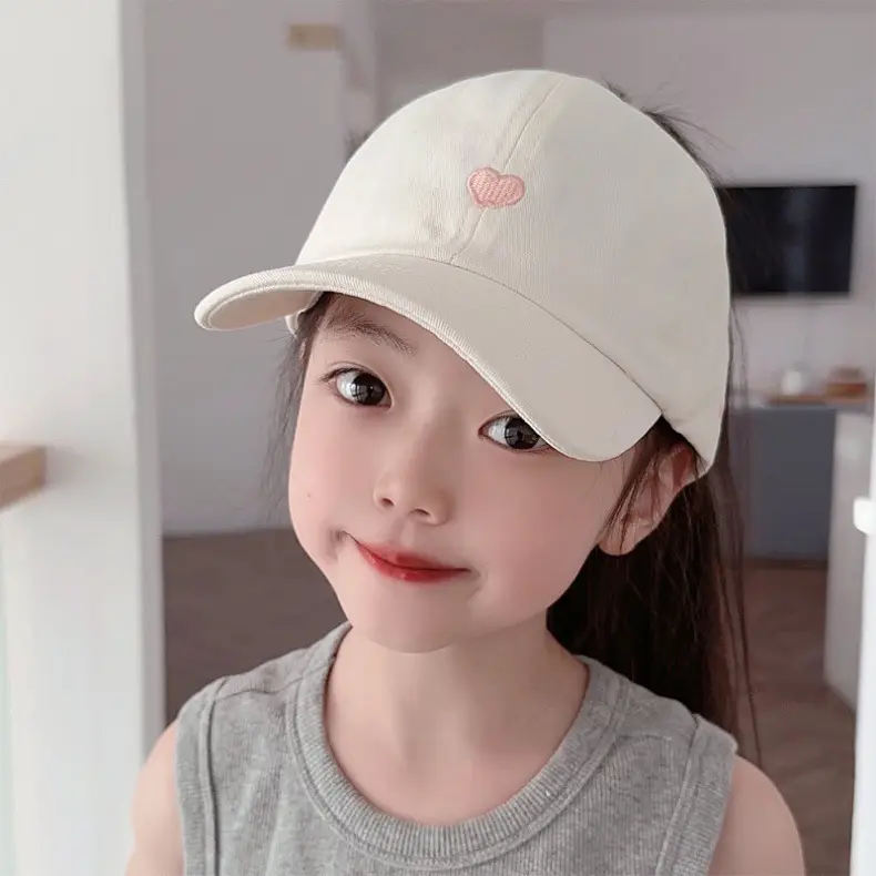 Pink Girls Sun Hat with F Logo Tie Back — feature 5