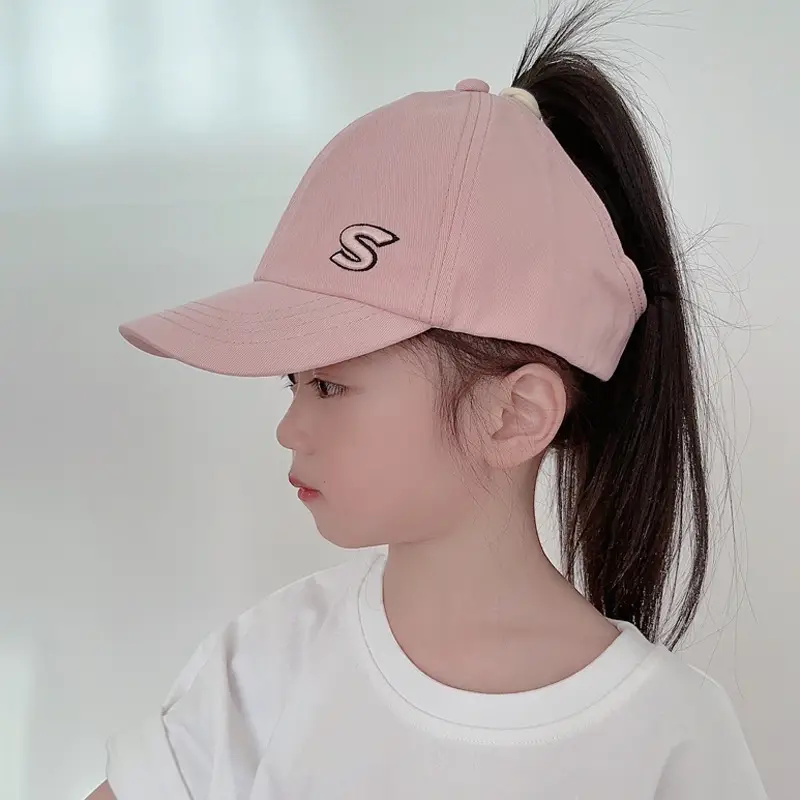 Pink Girls Sun Hat with F Logo Tie Back - Image 12