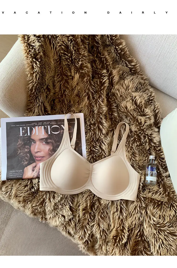 Traceless Soft Underwear Women Large Chest Shaped Small Gather-up Bra — feature 11