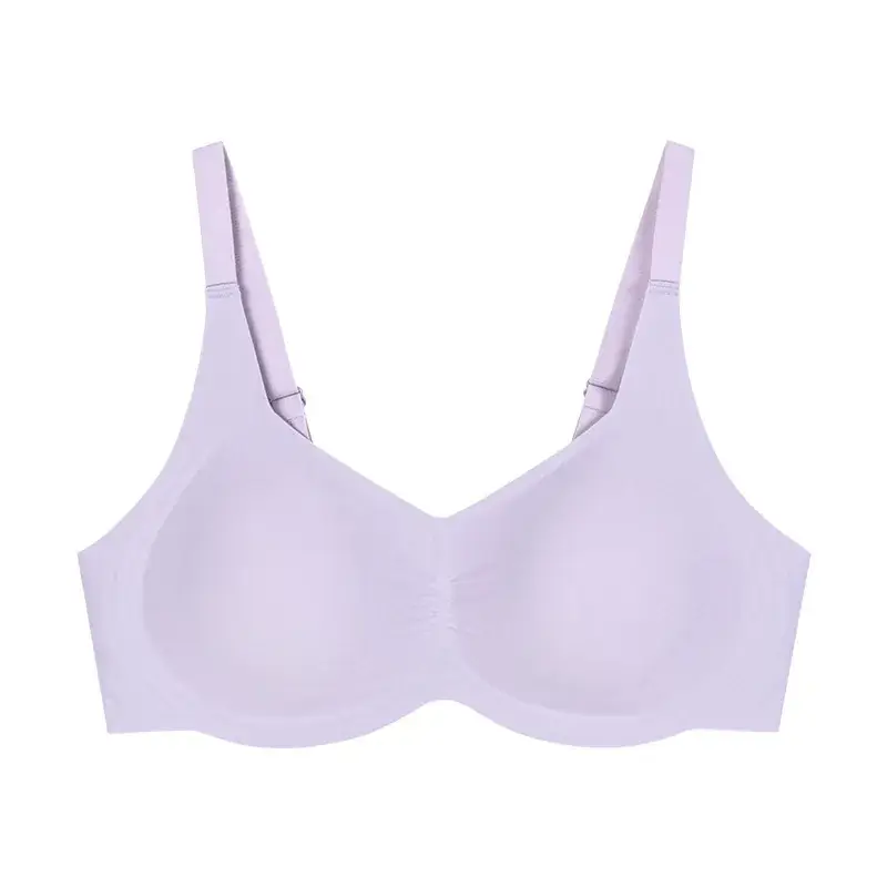 Traceless Soft Underwear Women Large Chest Shaped Small Gather-up Bra - Image 2