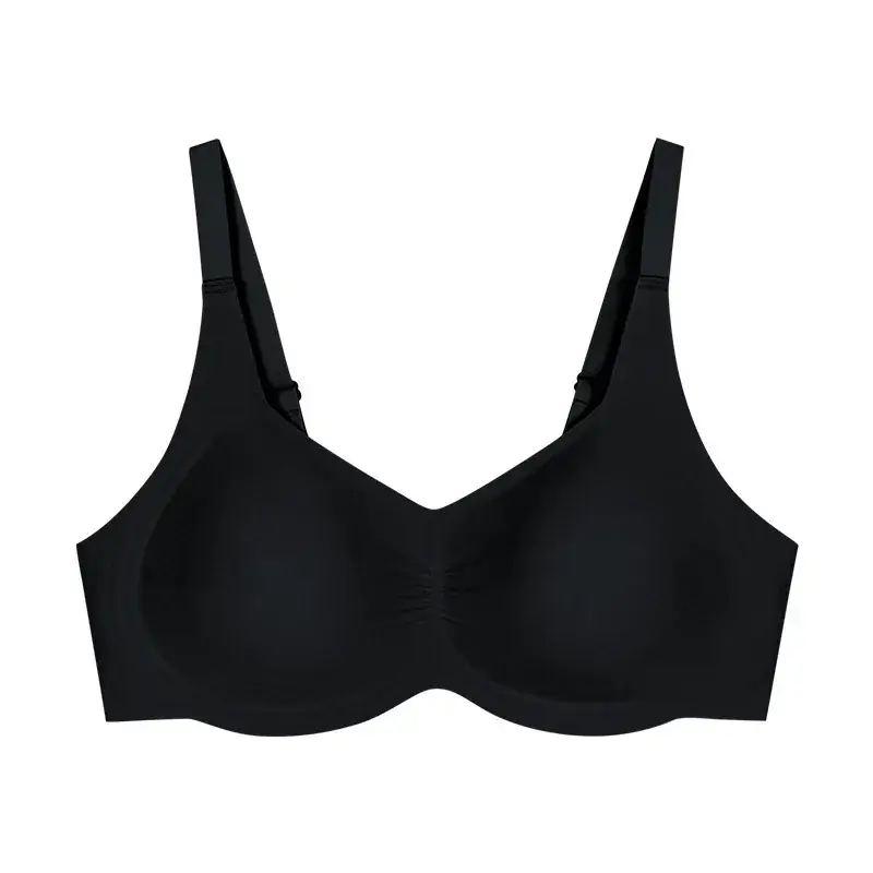 Traceless Soft Underwear Women Large Chest Shaped Small Gather-up Bra - Image 5