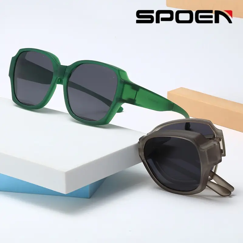 Men Polarized Sunglasses Green Anti-Ultraviolet Outdoor - Image 8