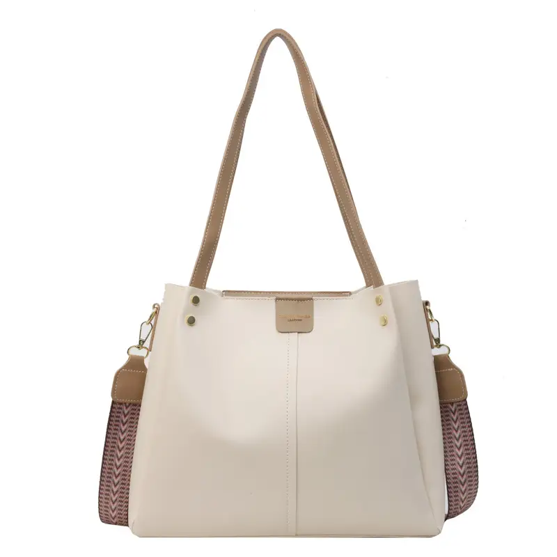 Women's Large Capacity Crossbody Tote Bag Beige Spring Summer 2026 - Image 10