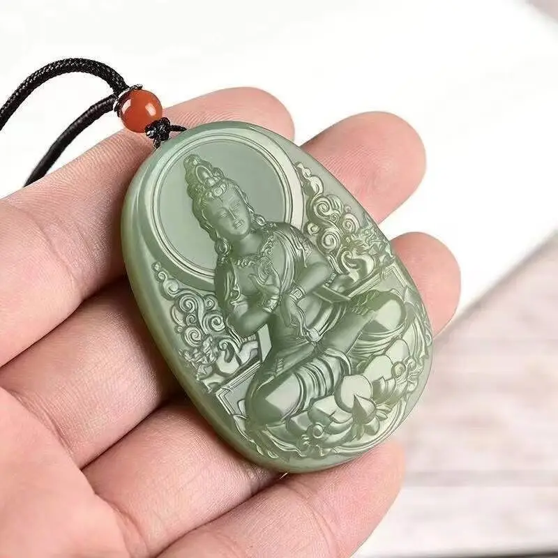 White Jade Mother Guanyin Pendant for Men Women — feature 24