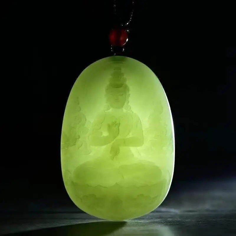 White Jade Mother Guanyin Pendant for Men Women — feature 25