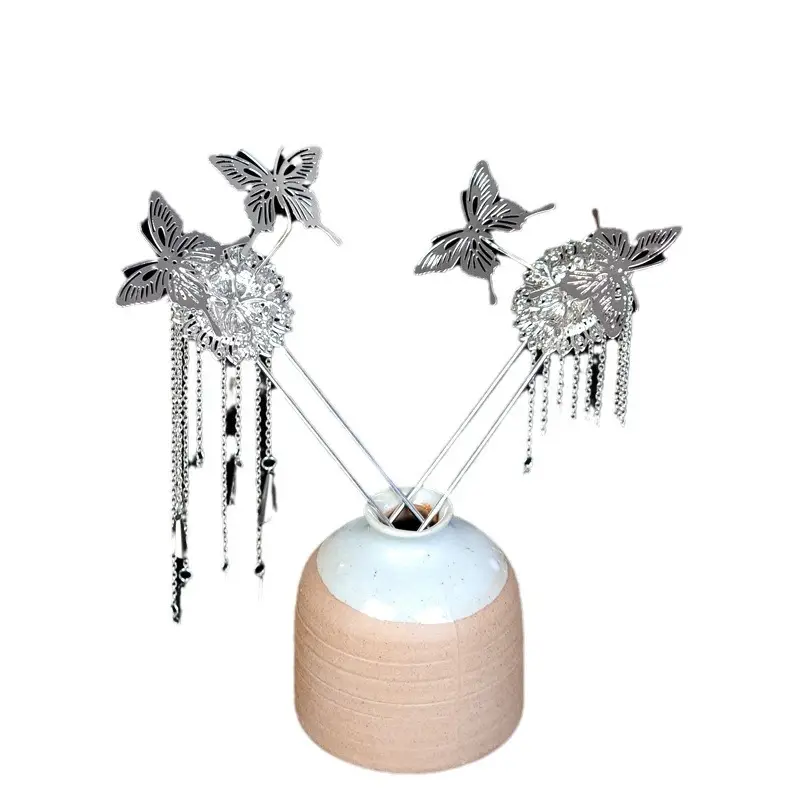 Silver Tassel Hairpin for Women's Hair Accessories - Image 7
