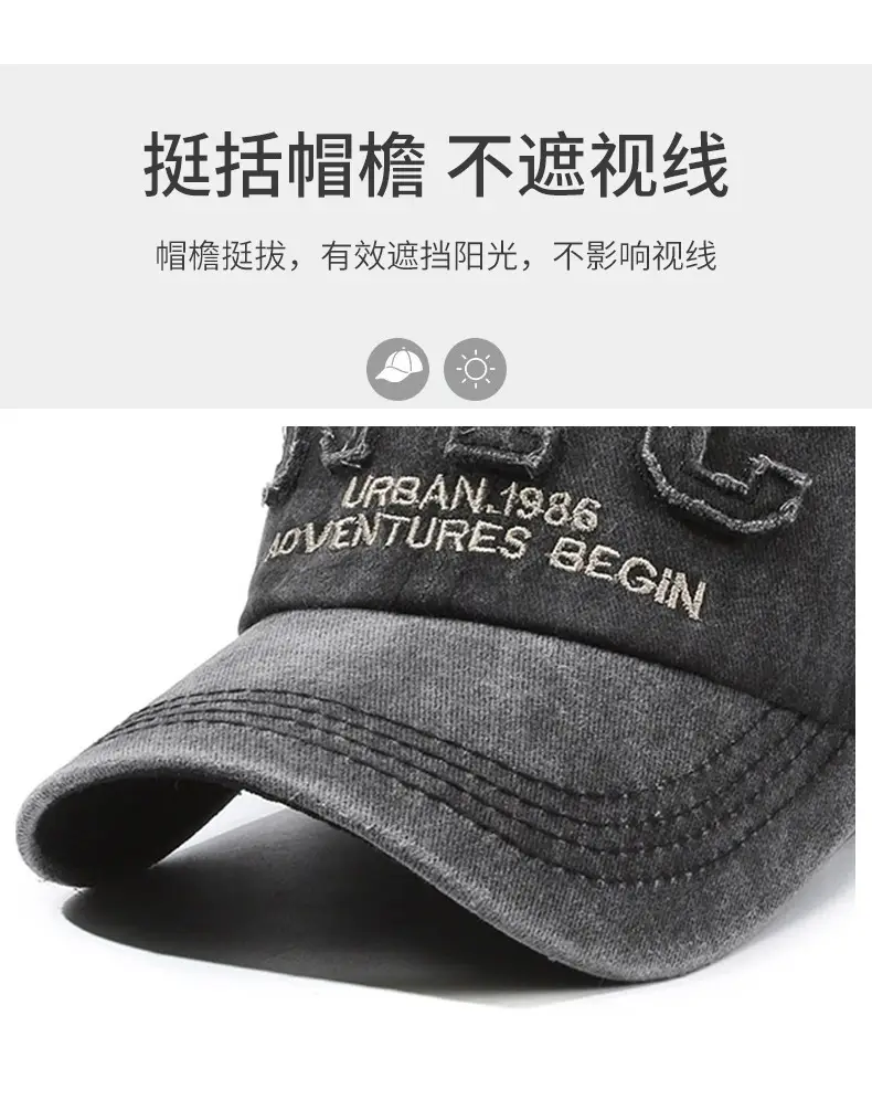 Men NYC Urban 1986 Adventures Begin Cap — feature 2