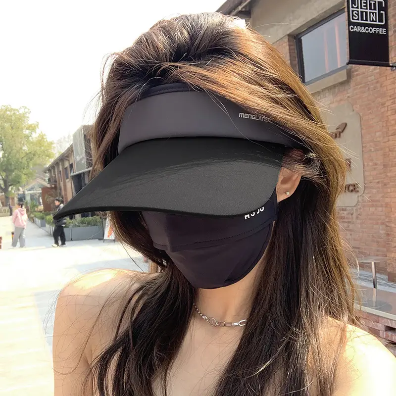 Women's Ice Silk Sunshade Hat Black