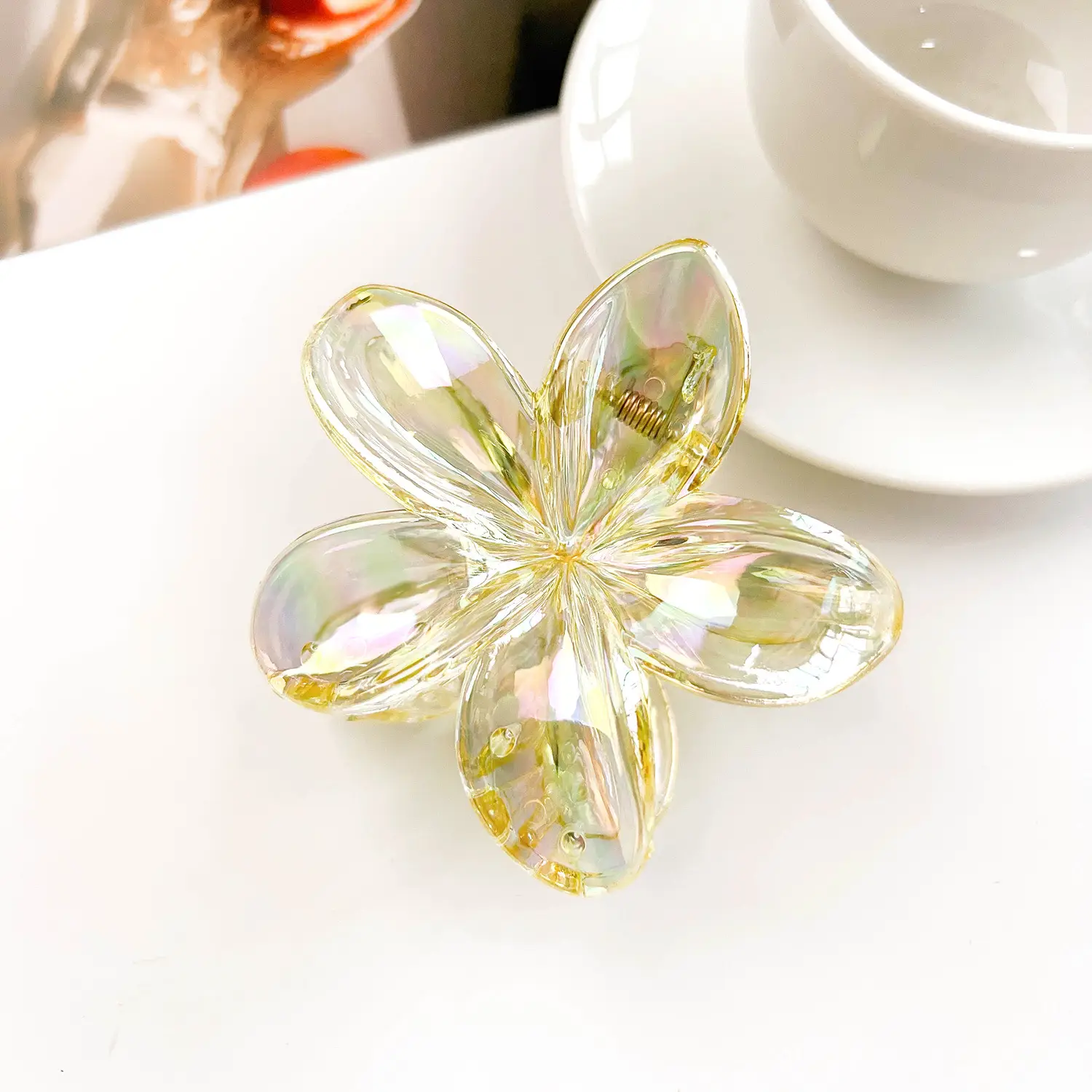 Frosted Egg Flower Hair Clips for Women - Image 10