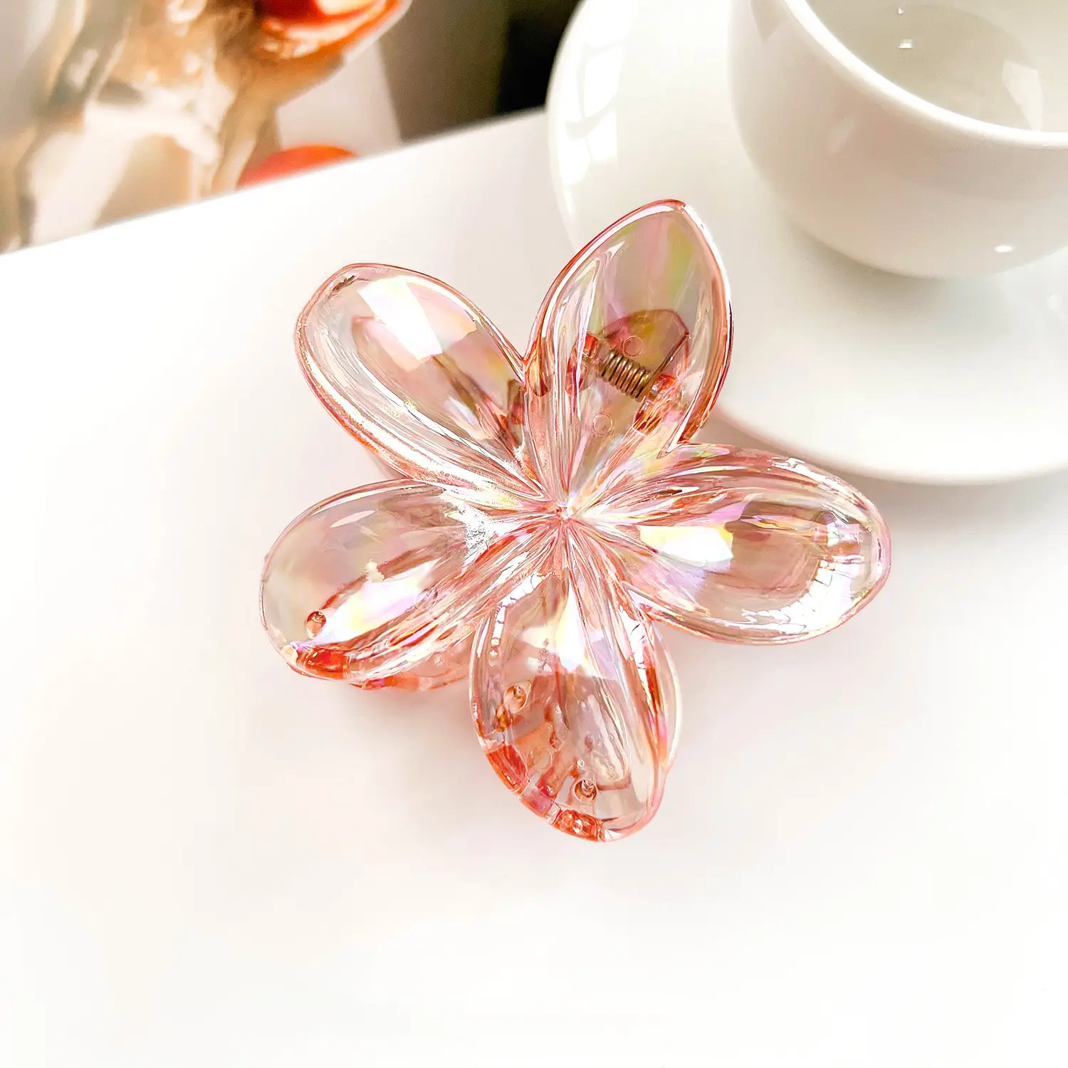 Frosted Egg Flower Hair Clips for Women - Image 11