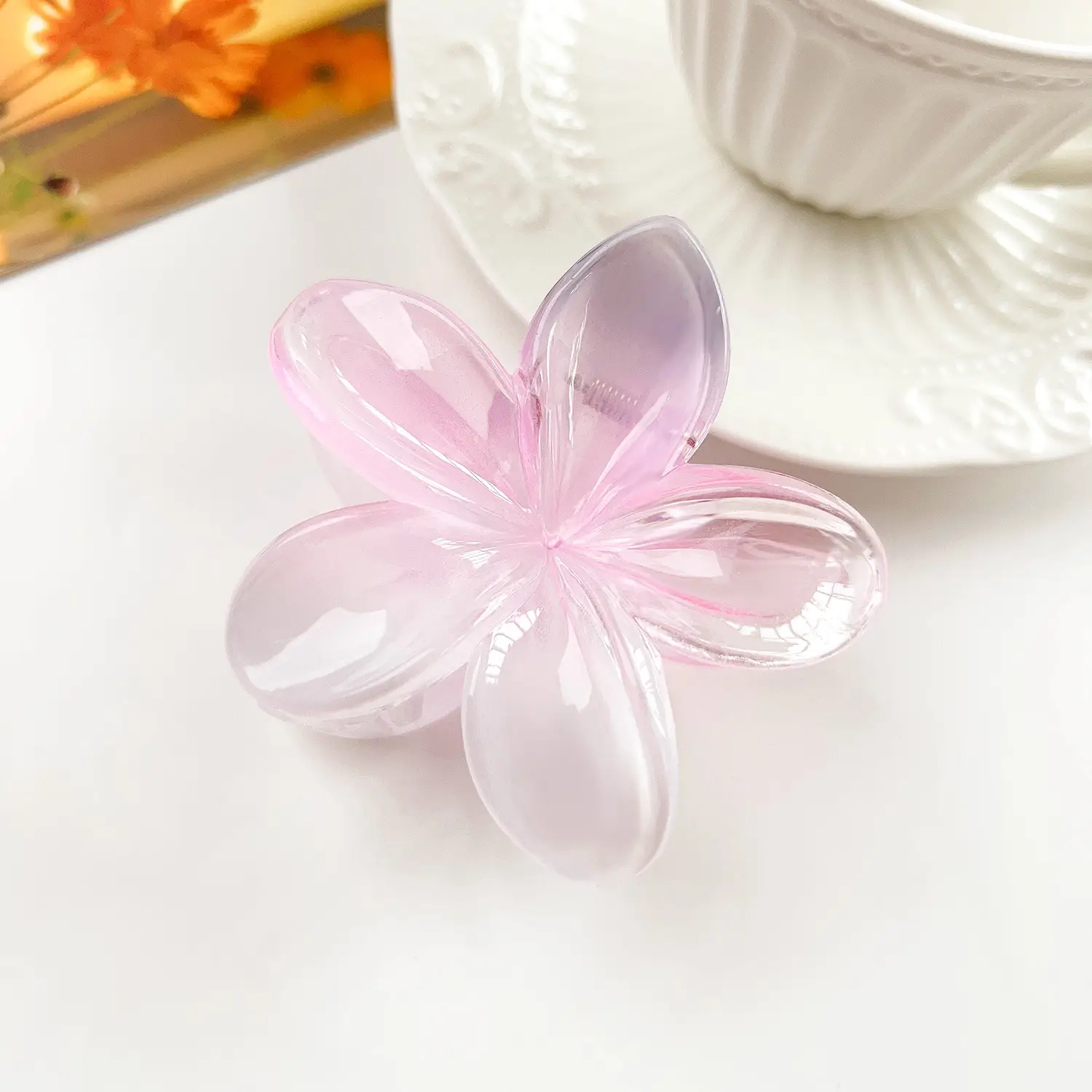 Frosted Egg Flower Hair Clips for Women - Image 13