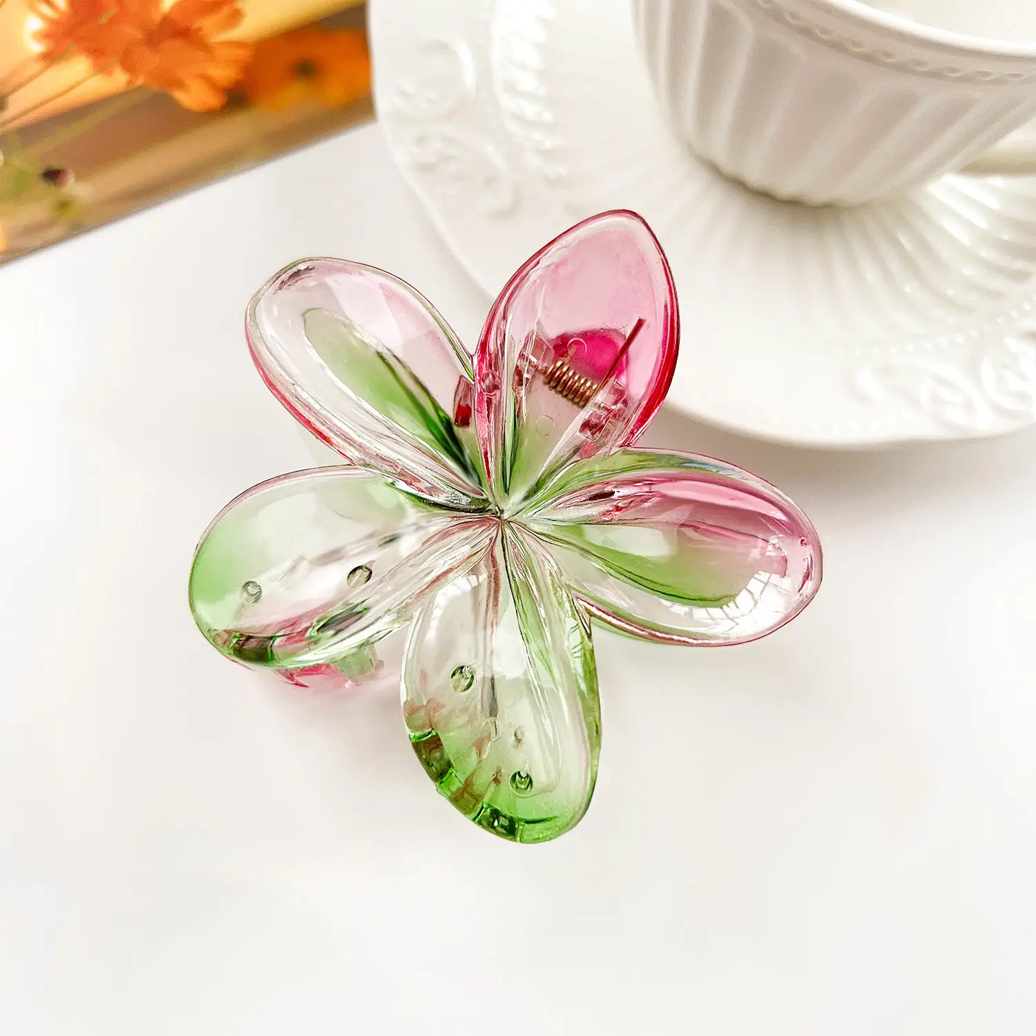 Frosted Egg Flower Hair Clips for Women - Image 14