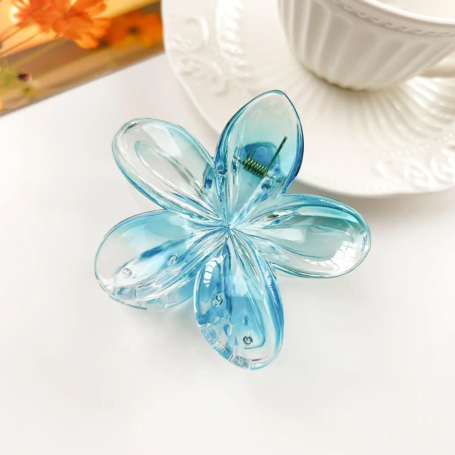 Frosted Egg Flower Hair Clips for Women - Image 16