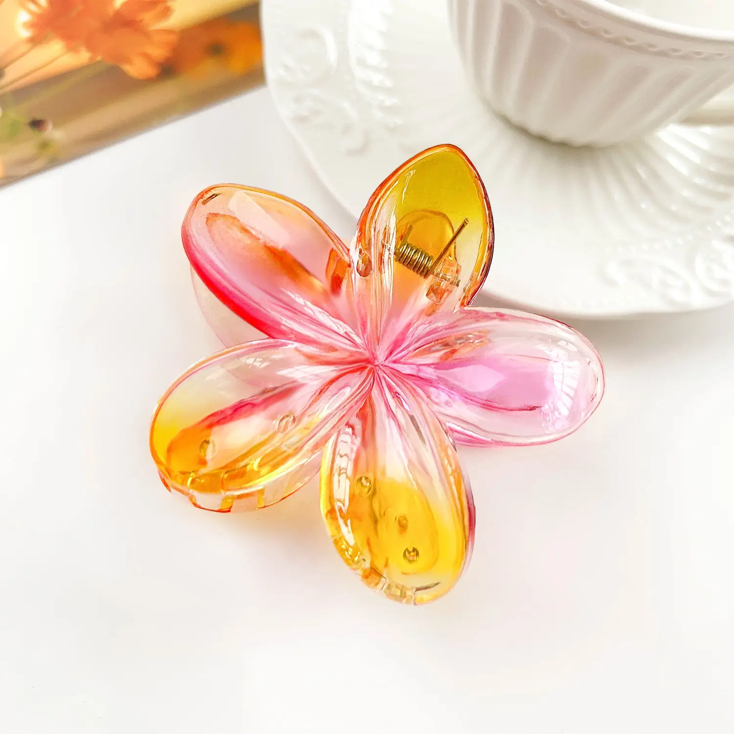 Frosted Egg Flower Hair Clips for Women - Image 19
