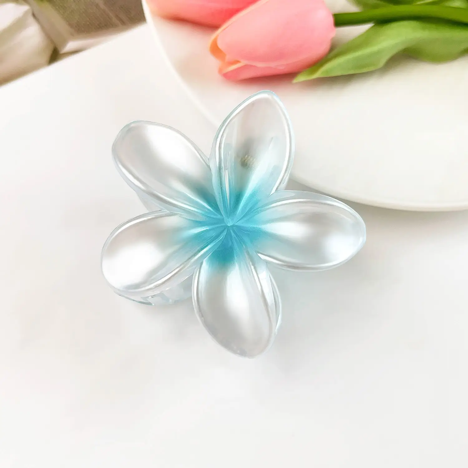 Frosted Egg Flower Hair Clips for Women - Image 23