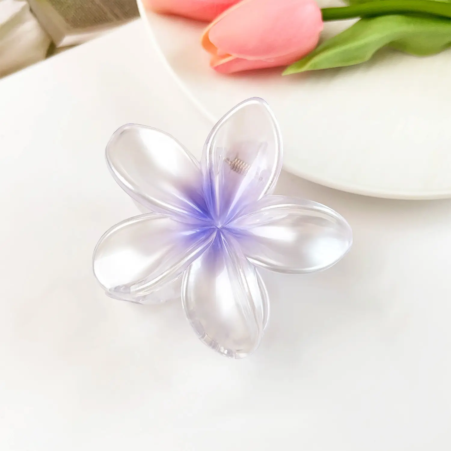 Frosted Egg Flower Hair Clips for Women - Image 24