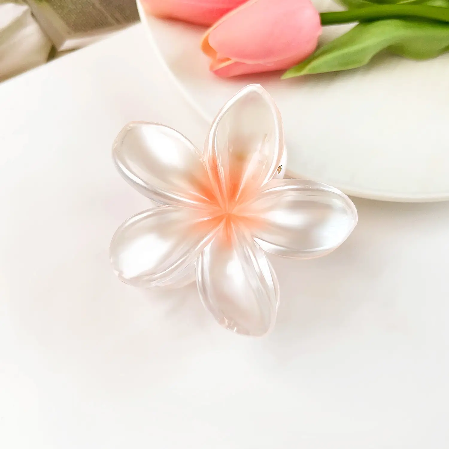 Frosted Egg Flower Hair Clips for Women - Image 25