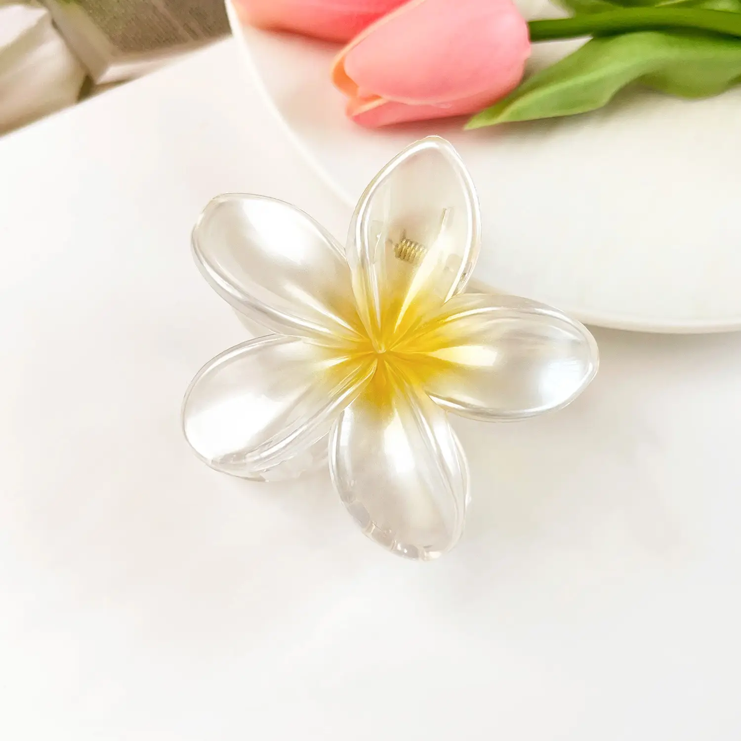 Frosted Egg Flower Hair Clips for Women - Image 26