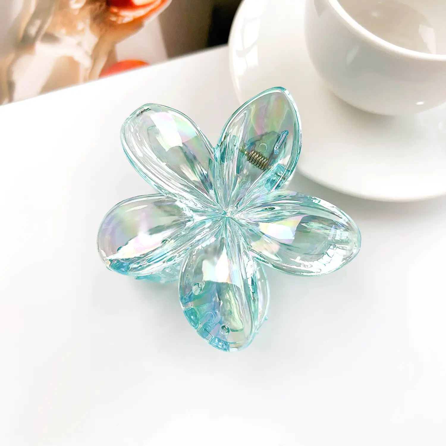 Frosted Egg Flower Hair Clips for Women - Image 7