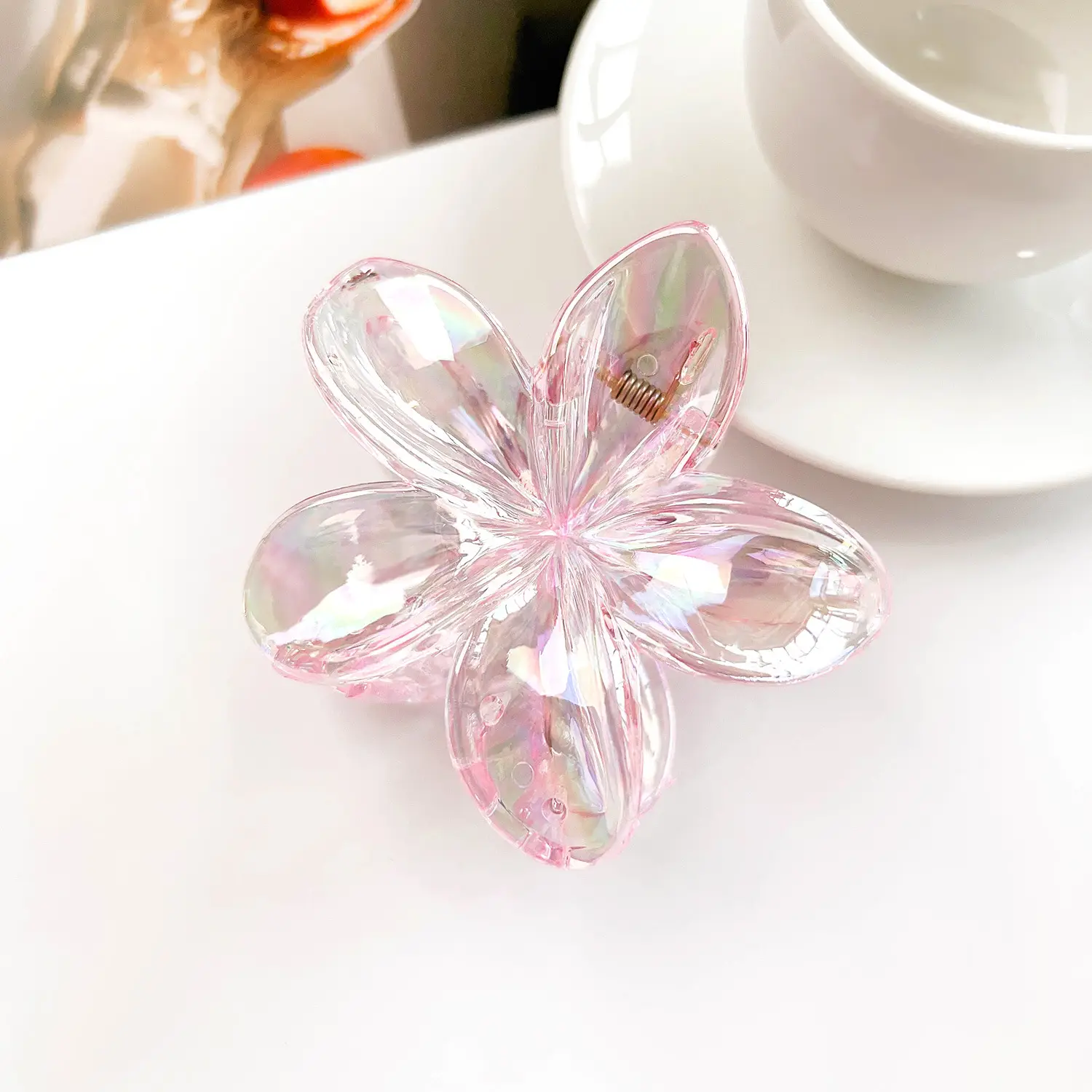 Frosted Egg Flower Hair Clips for Women - Image 8