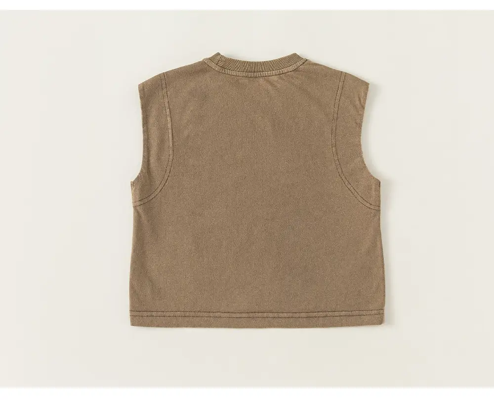 Kids Vest Black Letter Sleeveless Summer — feature 14