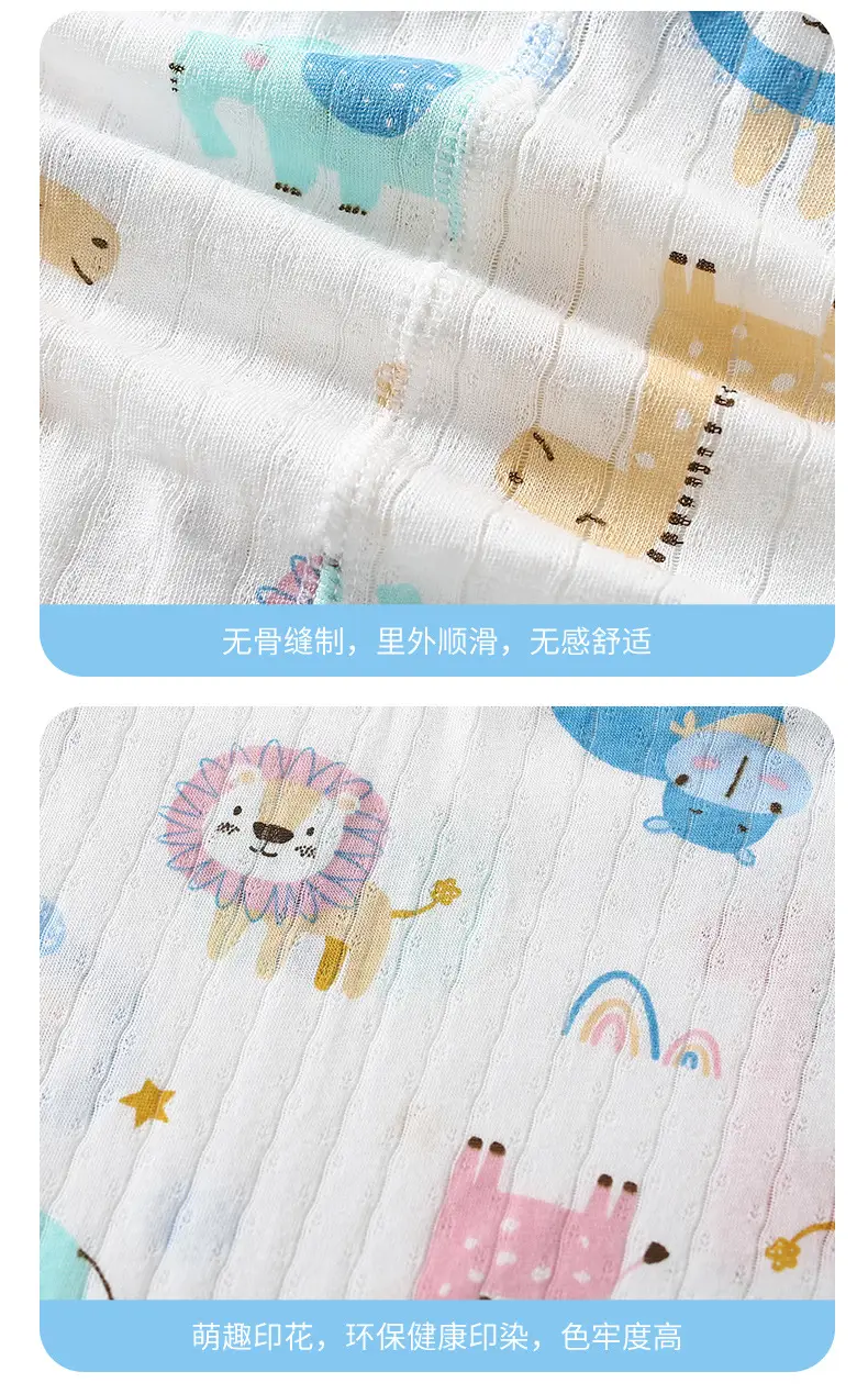 Children's Thin Summer Pajamas, Boys' Home Clothes, Cotton Suits, Girls' Long-Sleeved Air-Conditioned Clothes, Baby Kidsren's Spring & Fall Pure — feature 16