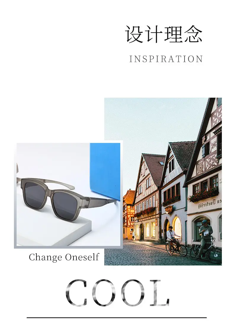 Black Matte Clip-On Sunglasses for Men Women β feature 6