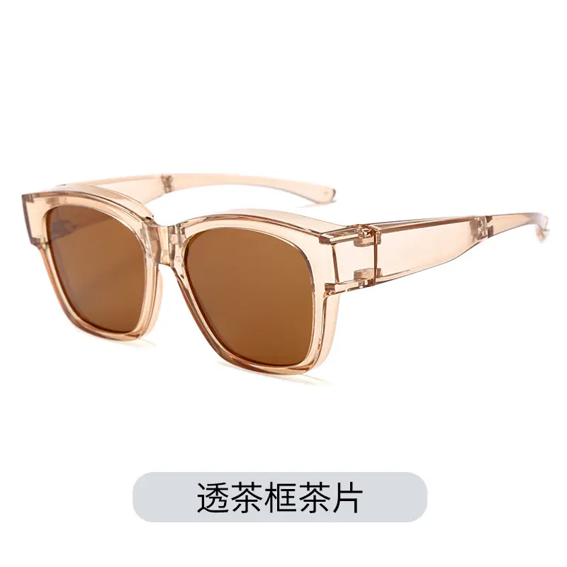 Black Matte Clip-On Sunglasses for Men Women - Image 5