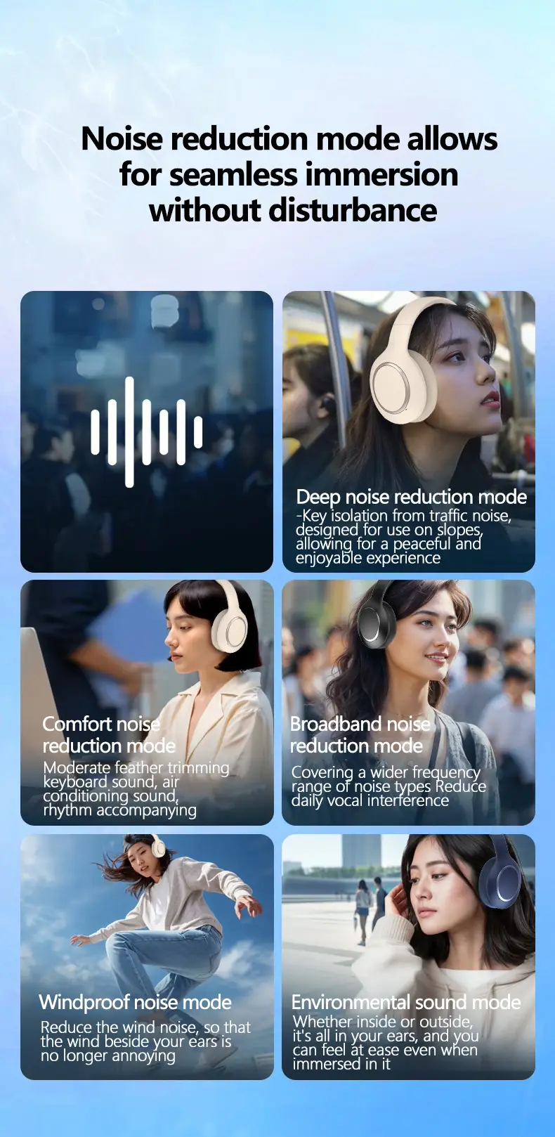 Over-Ear Bluetooth Headphones ANC 3D Wireless — feature 10