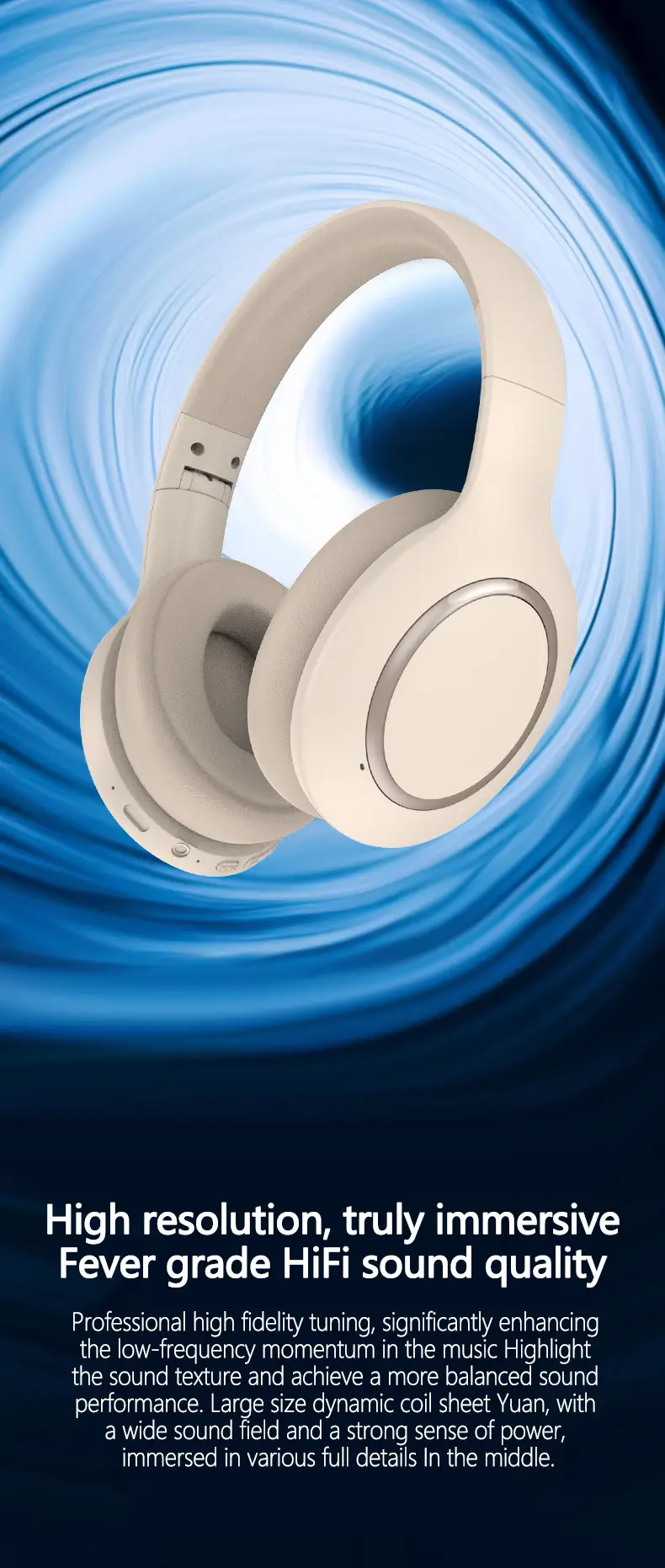 Over-Ear Bluetooth Headphones ANC 3D Wireless — feature 12