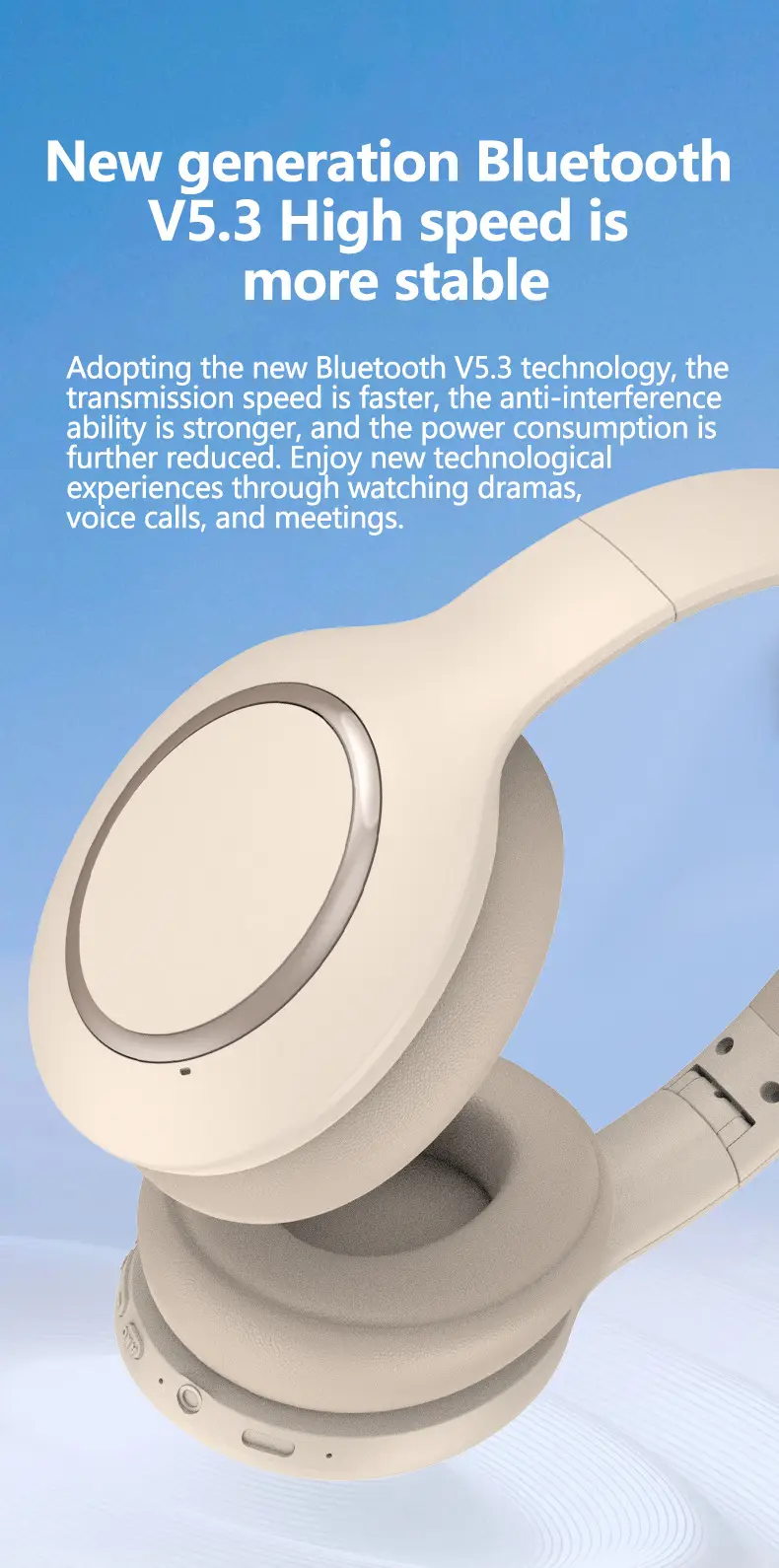 Over-Ear Bluetooth Headphones ANC 3D Wireless — feature 13