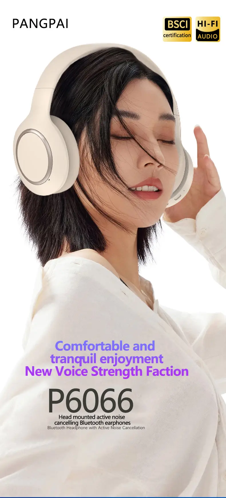 Over-Ear Bluetooth Headphones ANC 3D Wireless — feature 4