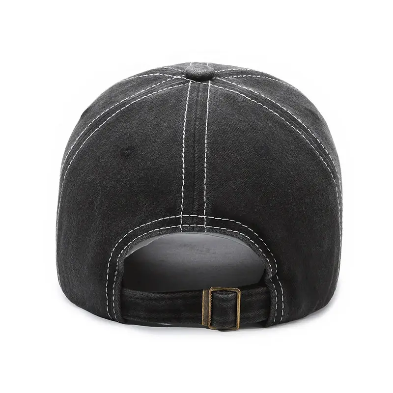 Men's Black Retro Letter Cap Casual Outdoor - Image 8