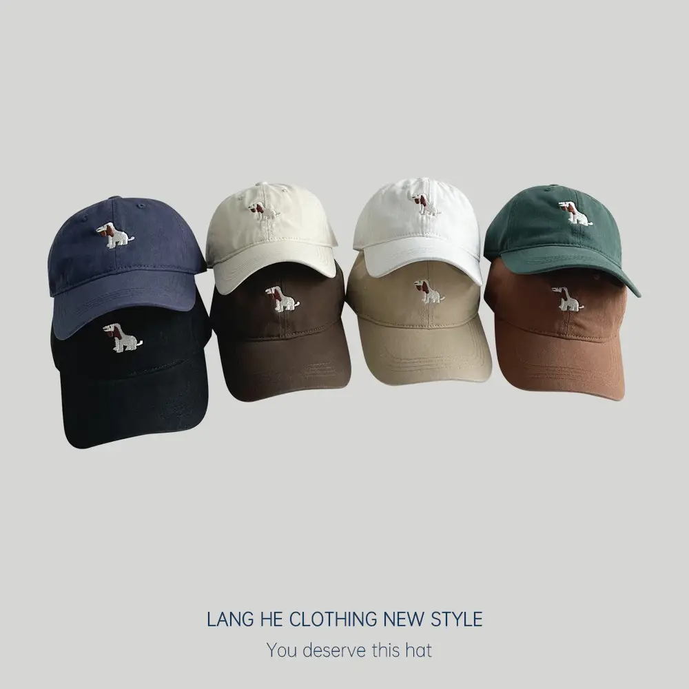 White Cartoon Embroidered Baseball Cap for Boys Girls - Image 10
