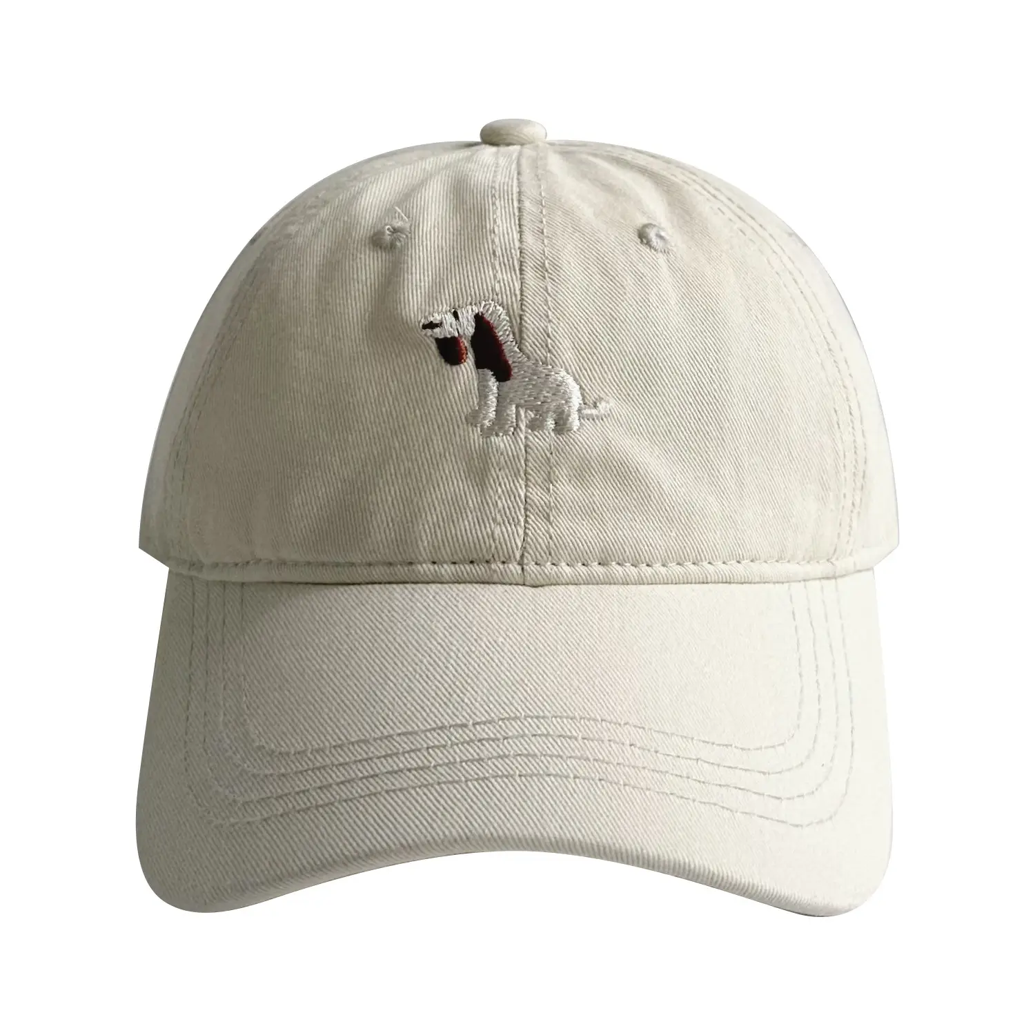 White Cartoon Embroidered Baseball Cap for Boys Girls - Image 13