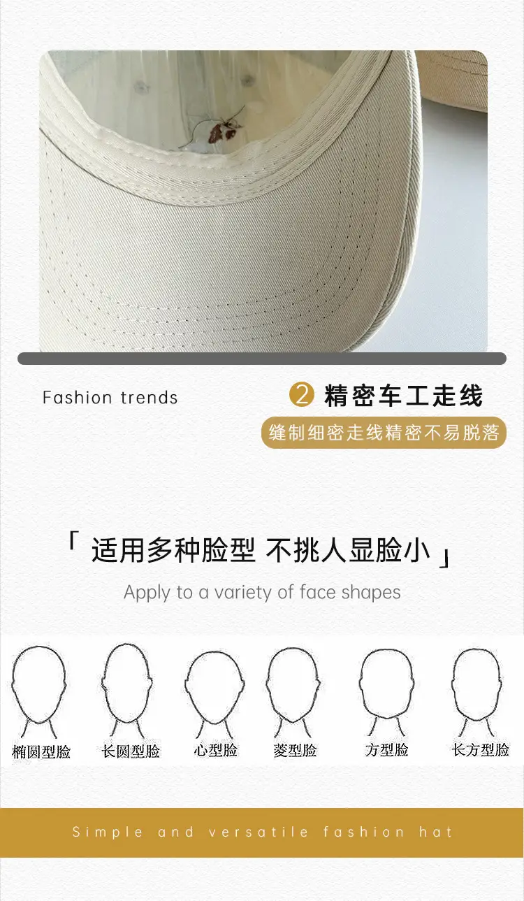 White Cartoon Embroidered Baseball Cap for Boys Girls — feature 23