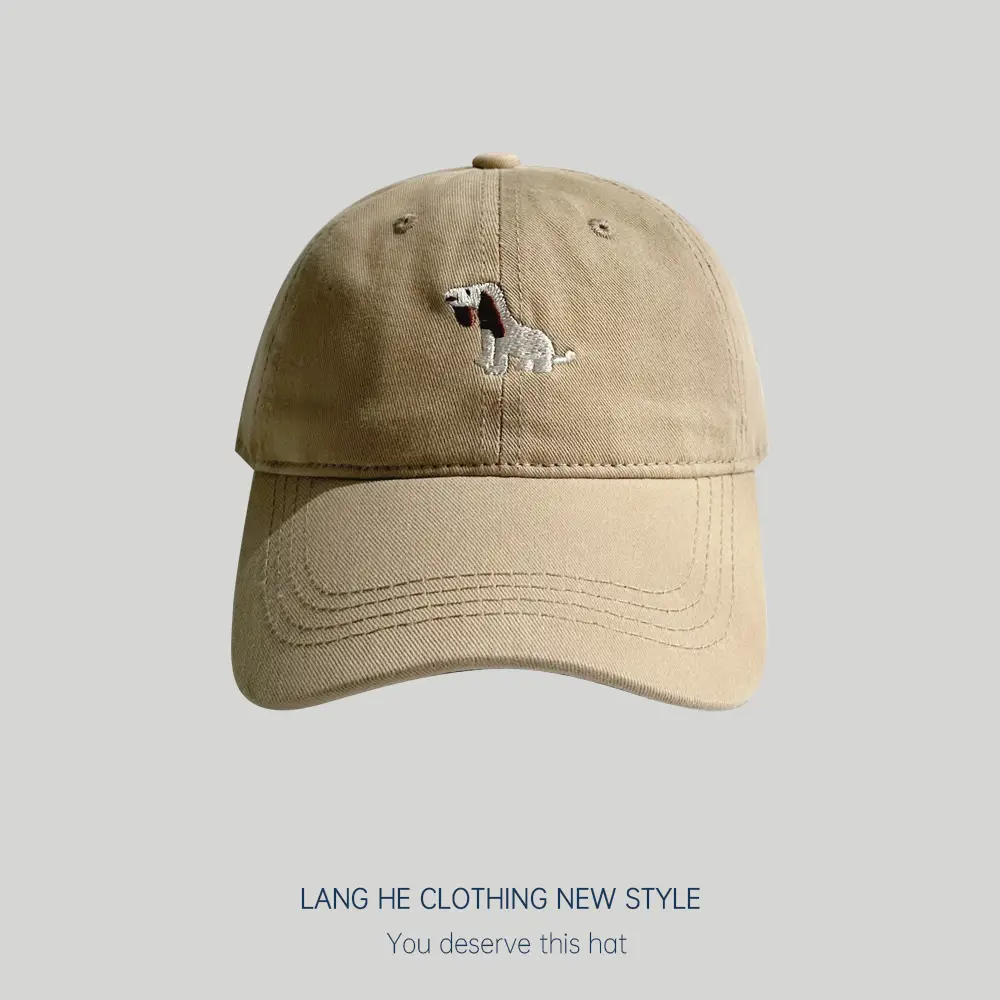 White Cartoon Embroidered Baseball Cap for Boys Girls - Image 5