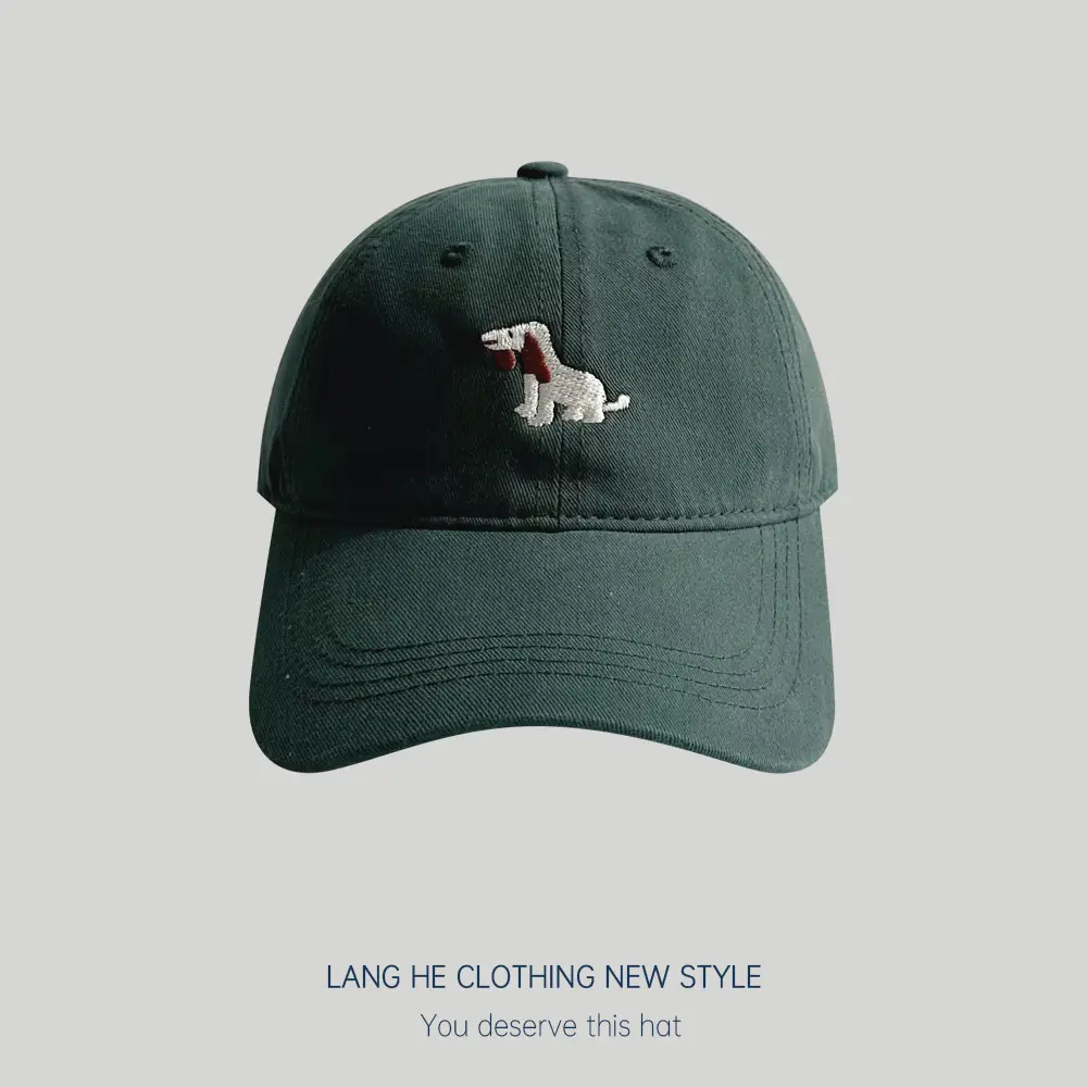 White Cartoon Embroidered Baseball Cap for Boys Girls - Image 7