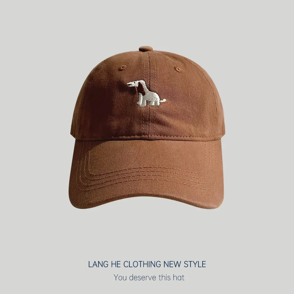 White Cartoon Embroidered Baseball Cap for Boys Girls - Image 8