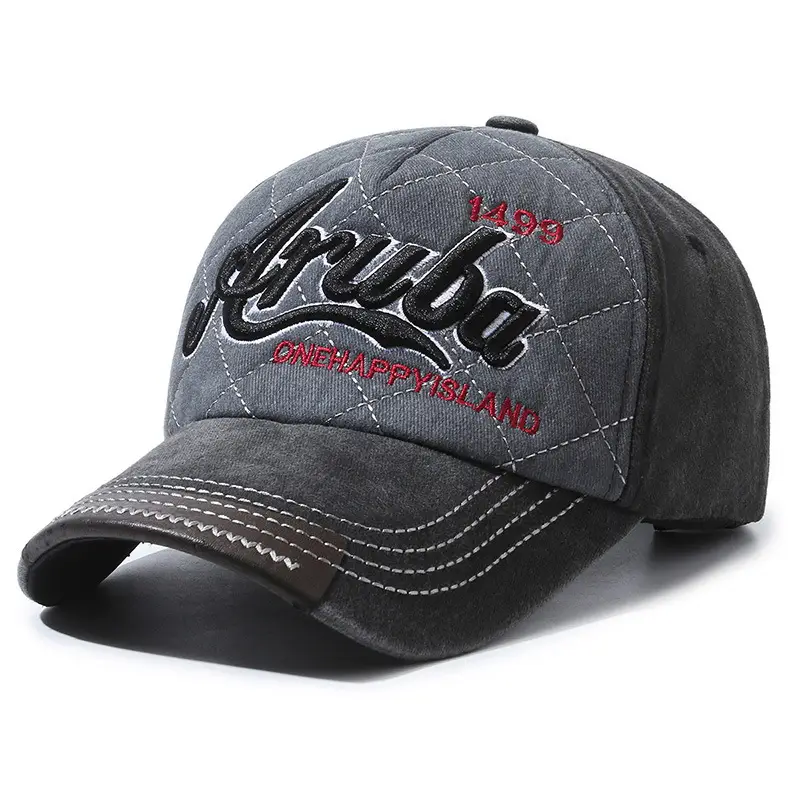 Men's Gray Casual Cap with Tide Logo - Image 10