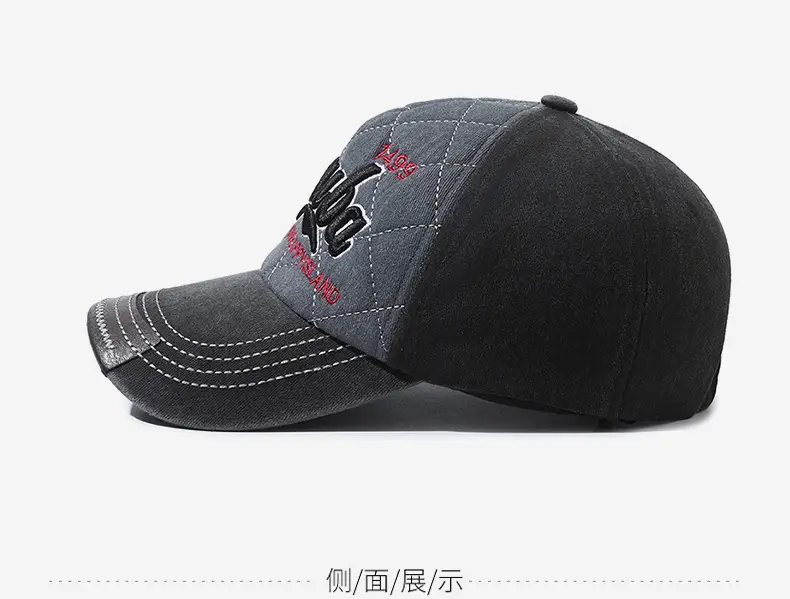 Men's Gray Casual Cap with Tide Logo — feature 10